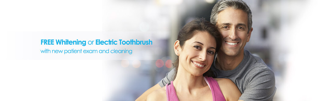 couple smiling free whitening